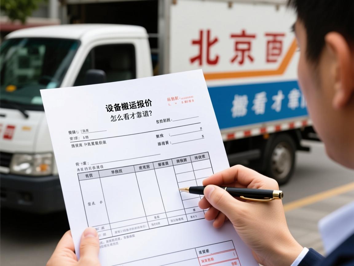 北京设备搬运报价单怎么看才靠谱?