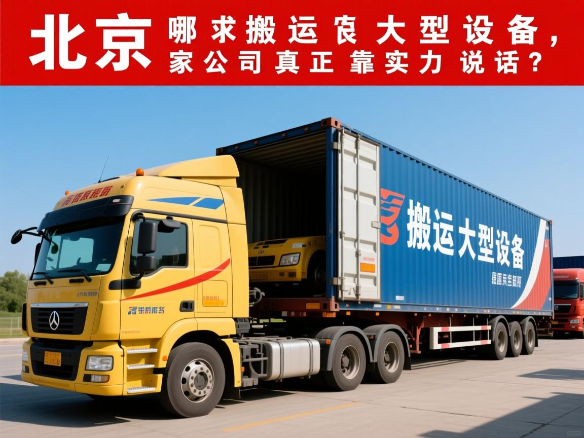 北京搬运大型设备,哪家公司真正靠实力说话?