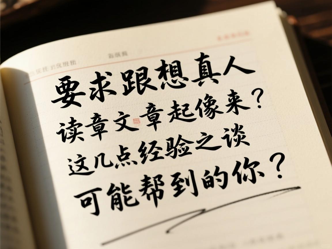 想让文章读起来像真人写的？这几点经验之谈可能帮到你